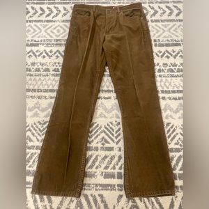 Polo Ralph Lauren Mens Pants Size 33x30 650 Straight Corduroy Brown